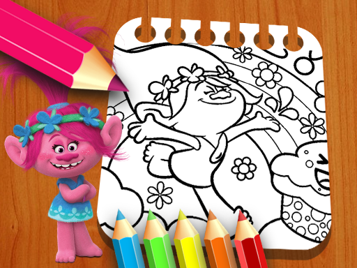 Les Trolls Coloring Book - DANY Games - Online Games Free